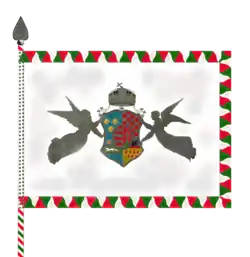 Prapor jednotky c.k. domobrany (Honvéd) (líc)