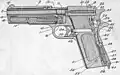Nákres pistole M1911