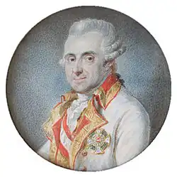 Portrét z roku 1784 s dekorací Řádu Marie Terezie