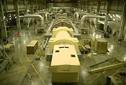 Turbínová hala prvního bloku v roce 2007