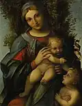 Correggio, Madona s Ježíškem a Janem Křtitelem, 1514–15