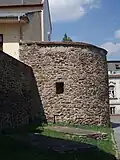 Korvínovská hradba s rondelem na Čajkovského ulici