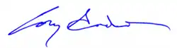 Cory Gardner, podpis
