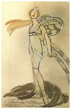 Kostým pro Rousselovu Festin de l'Araingnee, 1913, Musée des Arts Décoratifs, Paříž