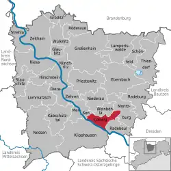 Coswig na mapě