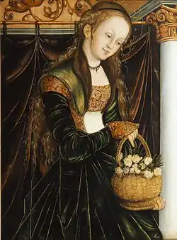 Lukáš Cranach st., Svatá Dorotea (1530)