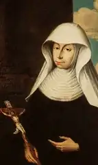 Sv. Marie Krescencie na dobovém zobrazení.
