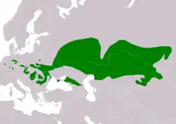 Rozšíření křečka polního