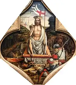Carlo Crivelli: Zmrtvýchvstání Krista 1482