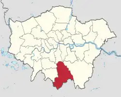 Croydon na mapě