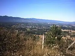 Pohled na Cunco (v pozadí)