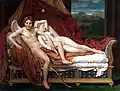 Love and Psyche (David), Jacques-Louis David, Kupid a Psyché, 1817