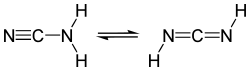 Tautomery kyanamidu