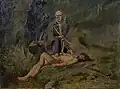Cyril Kutlík - Ábelová smrt (olej na plátně) 1894