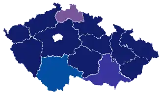 Výsledky krajských voleb v Česku 2024 v jednotlivých krajích (klikatelná mapa)