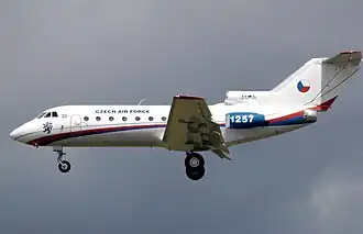 Jakovlev Jak-40 českého letectva (1257)