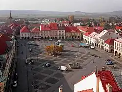 Valdštejnovo náměstí v Jičíně, hlavním městě vévodství