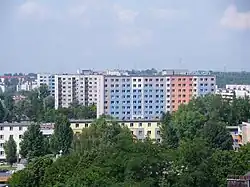 Pohled na městskou čtvrť