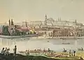 Pražský hrad a Malá Strana od Vltavy (1825)