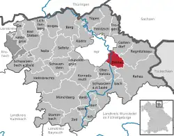 Döhlau na mapě