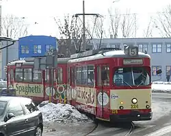 Gorzówská tramvaj 6EGTW na lince č. 5