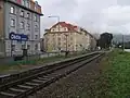 Děčín zastávka v Podmoklech.
