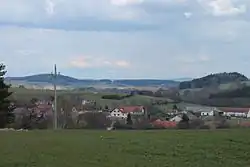 Pohled na Dřešín od západu