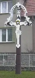 Dřevěný kříž směr Ježkovice (Drnovice- czech republic).JPG