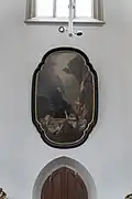 Obraz sv. Peregrina z původního hlavního oltáře (1755–1760)