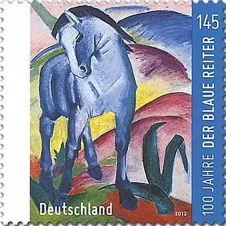 Der Blaue Reiter (známka u příležitosti stého výročí)