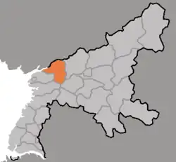 Andžu na mapě