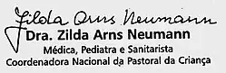 Zilda Arns – podpis