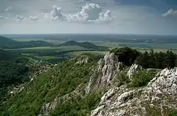 Pohled na Plavecký Mikuláš z Kršlenice
