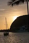 Přístav v Dana Point za soumraku