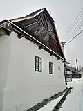 Detail štítové stěny a bedněného štítu