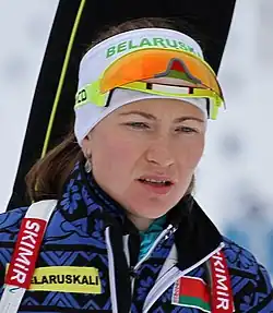 Darja Domračevová v roce 2018