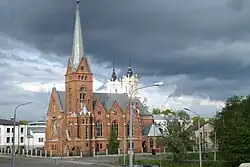 Pohled na kostely v Daugavpils