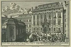 Palác Kinských, Vídeň, asi 1750
