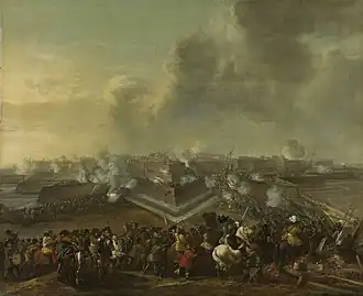 Dobytí Coevordenu nizozemskými jednotkami pod velením Carla von Rabenhaupta v prosinci 1672
