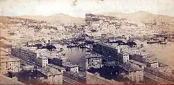 Pohled na Janov, asi 1880, stereofotografie