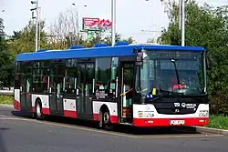 SOR NB12 ev.č. 1253 na Depu Hostivař na lince 223