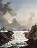 Johann Heinrich Wüest: Ledovec Rhonegletscher, 1795