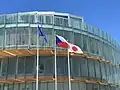 Detail českého pavilonu Expo 2025