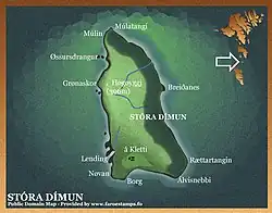 Detailní mapa stóra dímun 2006