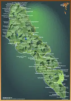 Detailní mapa streymoy 2006