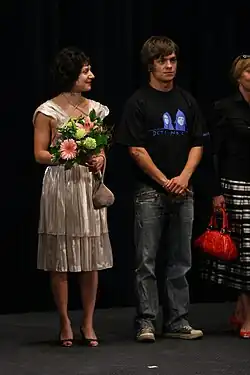 Martha Issová s Jiřím Mádlem na premiéře filmu Děti noci