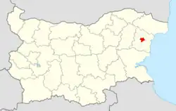 Obština na mapě Bulharska