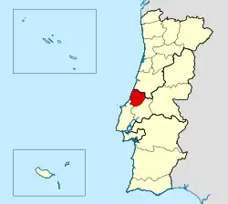 Diecéze Leiria-Fátima na mapě