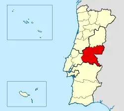 Diecéze Portalegre-Castelo Branco na mapě