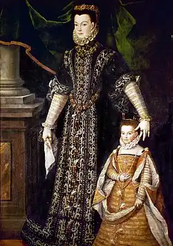 Diane d'Andoins s dcerou Catherine; Juan Pantoja de la Cruz